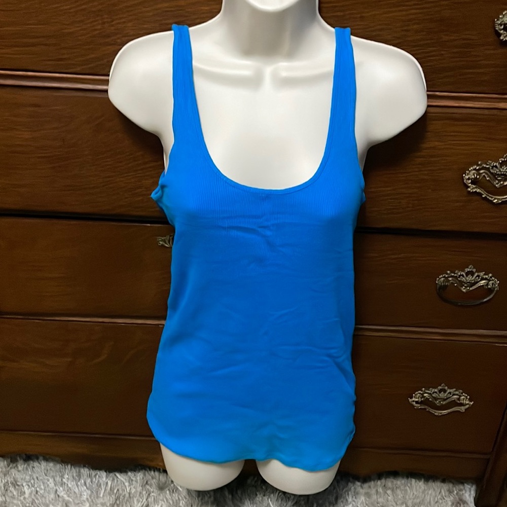 Victoria Secrets Tee Shop Turquoise Tank Top